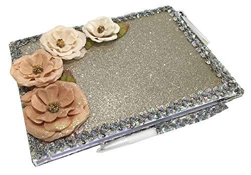 Flower Guest Book For A Sweet 16, Quinceanera, Wedding Bridal Signature Memory Book All Occasion