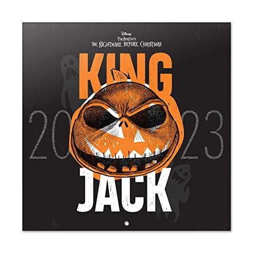 Grupo Erik, Calendario Disney Pesadilla antes de navidad 2025, Calendario 2025 pared con certificado FSC, Calendario mensual, 30x30 cm, Producto con licencia oficial, CP23038