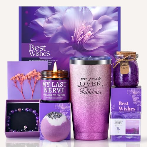 Birthday Gifts for Women, Relaxing Spa Gift Basket Set, Unique