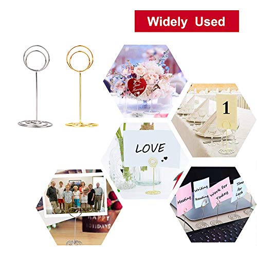 Image of 20 Pack Table Number Holders Place Card Holder Photo Picture Holder for Wedding, Birthday Party