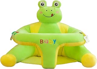 Yuehuam Capa de assento de chão para bebê aprenda a sentar, capa de sofá de bebê de pelúcia fofa, capa de cadeira de aprendizagem para bebês sentados, capa de cadeira infantil para sentar (apenas capa, sem enchimento)