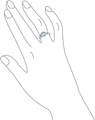 Miniatura 2 de Anillo de plata de ley 925 personalizable con circonita cúbica, circonita cúbica, hermana, promesa, amistad, triquetra celta, infinito, nudo