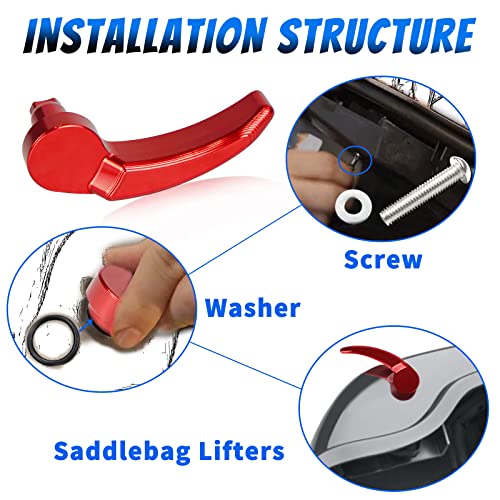 Kit de cierre para alforjas de motocicleta compatible con Harley Davidson miniatura 4