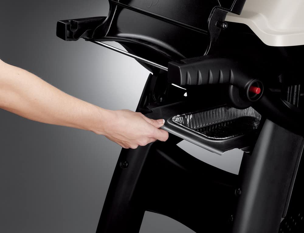 Weber Q3200 Barbecue a Gas con Carrello + Ripiani Laterali Ripiegabili, Superficie di Cottura 63 x 45 cm, 2 Bruciatori, Termometro sul Coperchio e Lampada, Nero (57012329)
