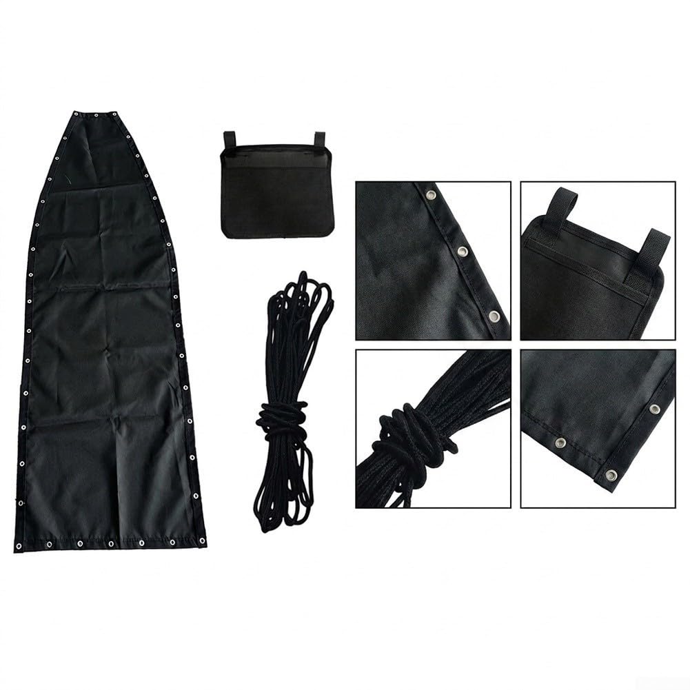 Schwarzer Ersatzbezug für Hängesessel für textilene 64x197cm(2pcs with pockets)