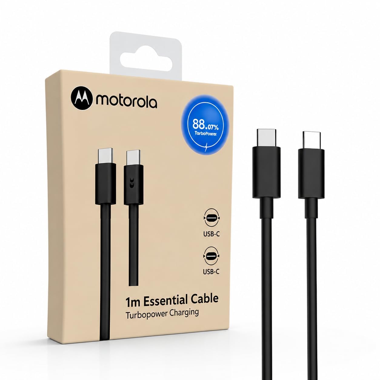moto original 68w type c to c turbopower fast charging cable 1m for moto edge 70 fusion 60 50 40 30 ultra neo pro razr stylus and moto g85, g84, g64, g54, g62, g45, g35, g05 (moto cable)