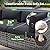 Aoxun 12 Piece Patio Furniture Set with 44” Fire Pit Table Wicker Rattan Outdoor Sectional Sofa Set with Coffee Table and Thickened Cushions, Grey/Black