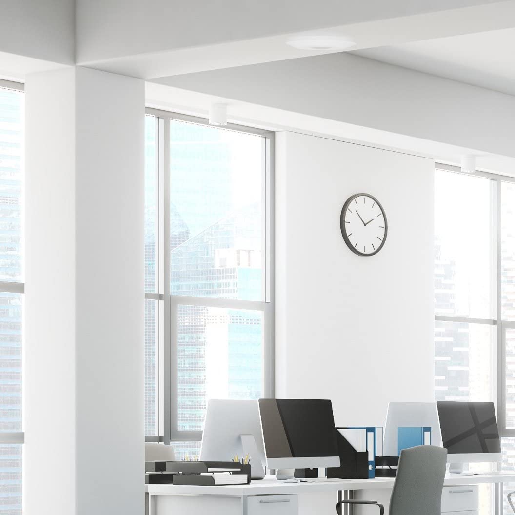 Rilevatore Di Movimento A Infrarossi Mini Slim Da Soffitto A 360&deg; &ndash; 102 X 25 Mm &ndash; Adatto A LED &ndash; 1W-800W 230V