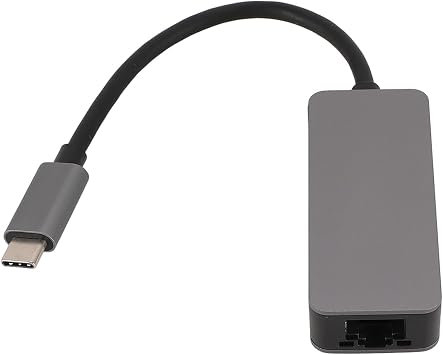 2.5G USB C to Ethernet Adapter Aluminum Alloy 2500Mbps High Speed Gigabit Type C to RJ45 for Tablets and Laptops