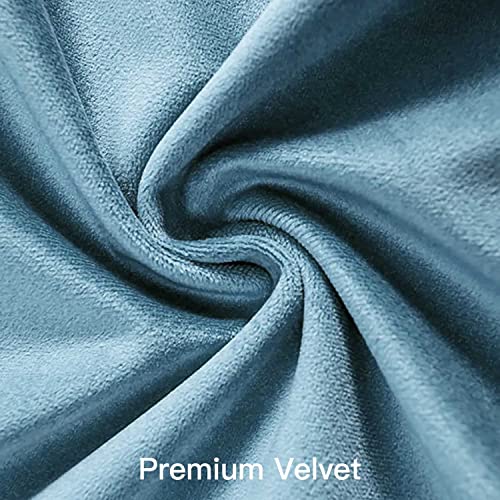 Cyuripu Pack Of 2 Velvet Light Blue Throw Pillow Covers 20 X 20 Inch Decorative Square Pillowcases Soft Cozy Cushion Cases For Living Room Sofa Bed Home Decor 50 X 50 Cm #TOP3