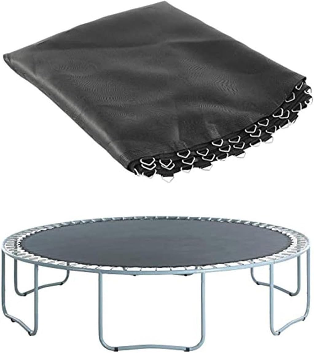 CIRONI Trampoline Replacement Jump Mat 8 Row Stitch Round Trampoline Frame Bounce Safely Jumping Mat with V-Rings