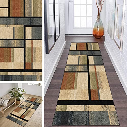 カーペット 60x230cm 洗える ノンスリップ ラグ ホーム 装飾 ふわっと手触り 吸着マット 養生保護マット リビング/キッチン/廊下/寝室/廊下用, C