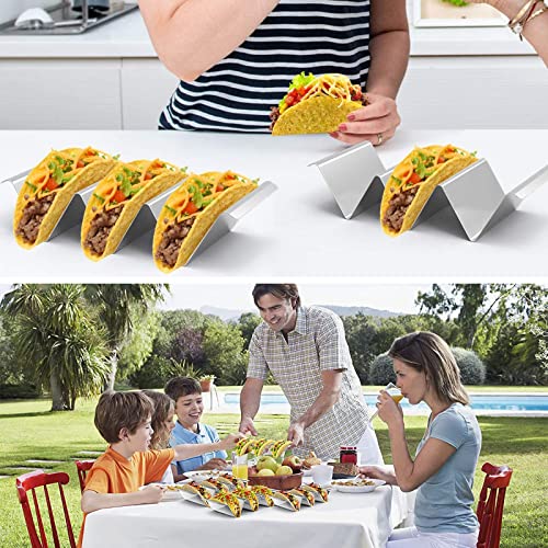 thirei Taco Halter, 2 Stücke Halter Ständer in Wellenform, Halter Set/Hotdog Halterung für Sandwiches, Restaurant, Zuhause, Picknick, Party, Festivals