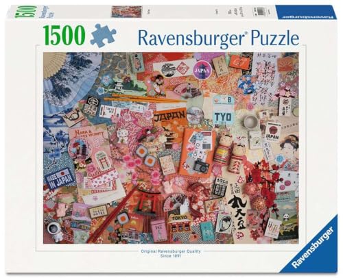 Ravensburger - Puzzle 1500 Piezas Viaje a Tokio, Puzzle Adultos 14+ 80x60 cm
