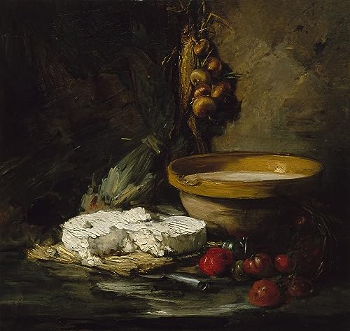 Toile nature morte au fromage rompt la monotonie de vos murs blancs avec élégance