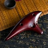 Suono perfettamente sintonizzato: ocarina in ceramica a 12 fori con bassi morbidi e alti chiari, finemente sintonizzata per garantire note accurate per prestazioni o pratica