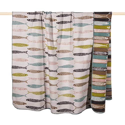 Pad - Decke, Wohndecke, Kuscheldecke - Sardine - Dusty Aqua - 150 x 200 cm Cover