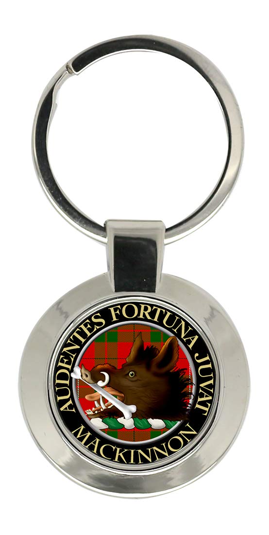 Giftshop Uk Unisex Silver Coloured Metal Mackinnon Scottish Clan Key Ring