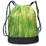 HOCHWERTIGES MATERIAL: Rucksäcke mit Kordelzug bestehen aus strapazierfähigem Polyestergewebe mit hoher Dichte. Es ist ein leichtes Material, das auch SEHR robust ist und dem täglichen Verschleiß standhält. mit verstellbaren dicken Schultergurten, belüftet und bequem.