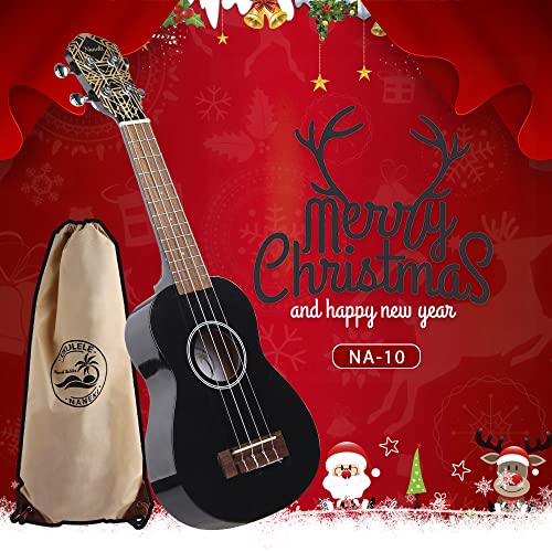 Smiger-Professional-Soprano-Ukulele-Beginner-21-Inch-Mini-Kids-Guitar-Hawaiian-Ukelele-Fast-Learn-Instruction-Book-Digital-Tuner-Polishing-Cloth-Pick-Fingertip-Protector-Yukalalee-Kit