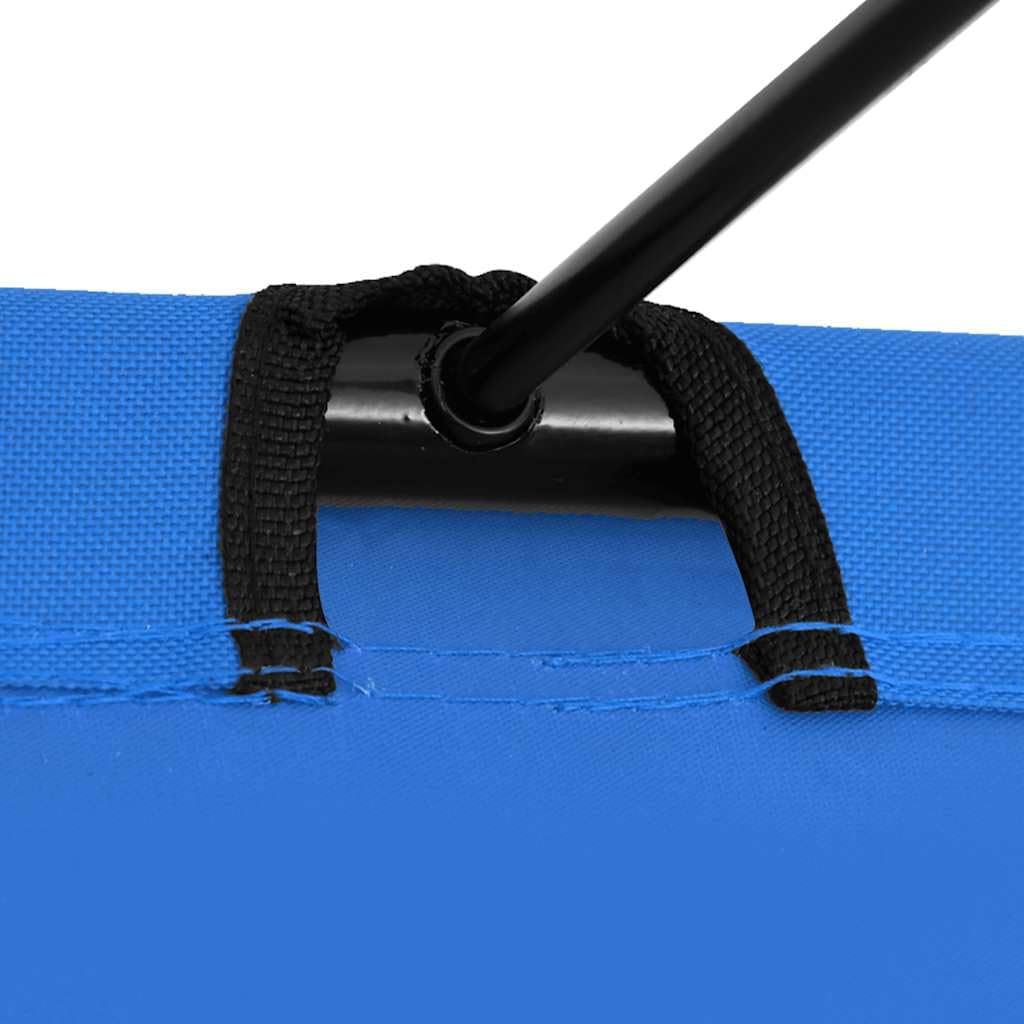 Tomostar Lit de Camp, Lit d’appoint pour Camping Voyage Plage 180x60x19 cm Tissu Oxford et Acier Bleu