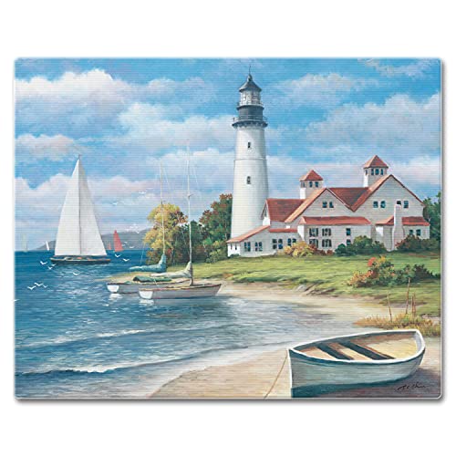 Tabla de cortar rectangular de vidrio 15x12 pulgadas miniatura 1