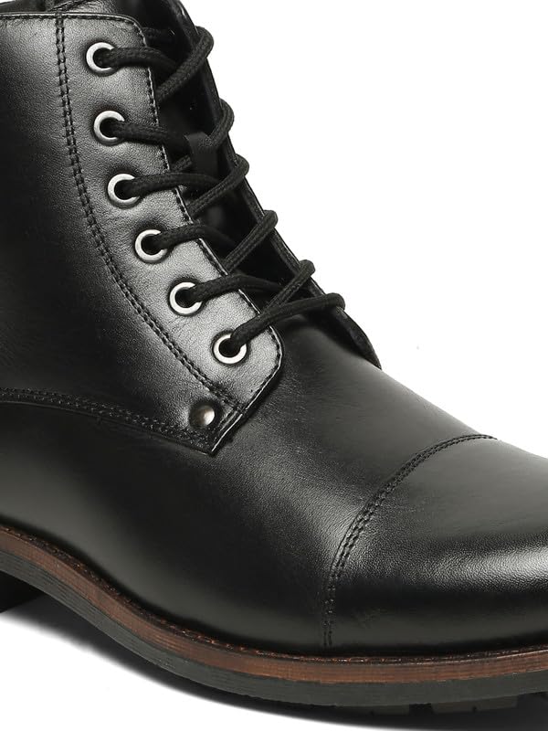 Image of TEAKWOOD LEATHERS LEATHER MEN BOOT