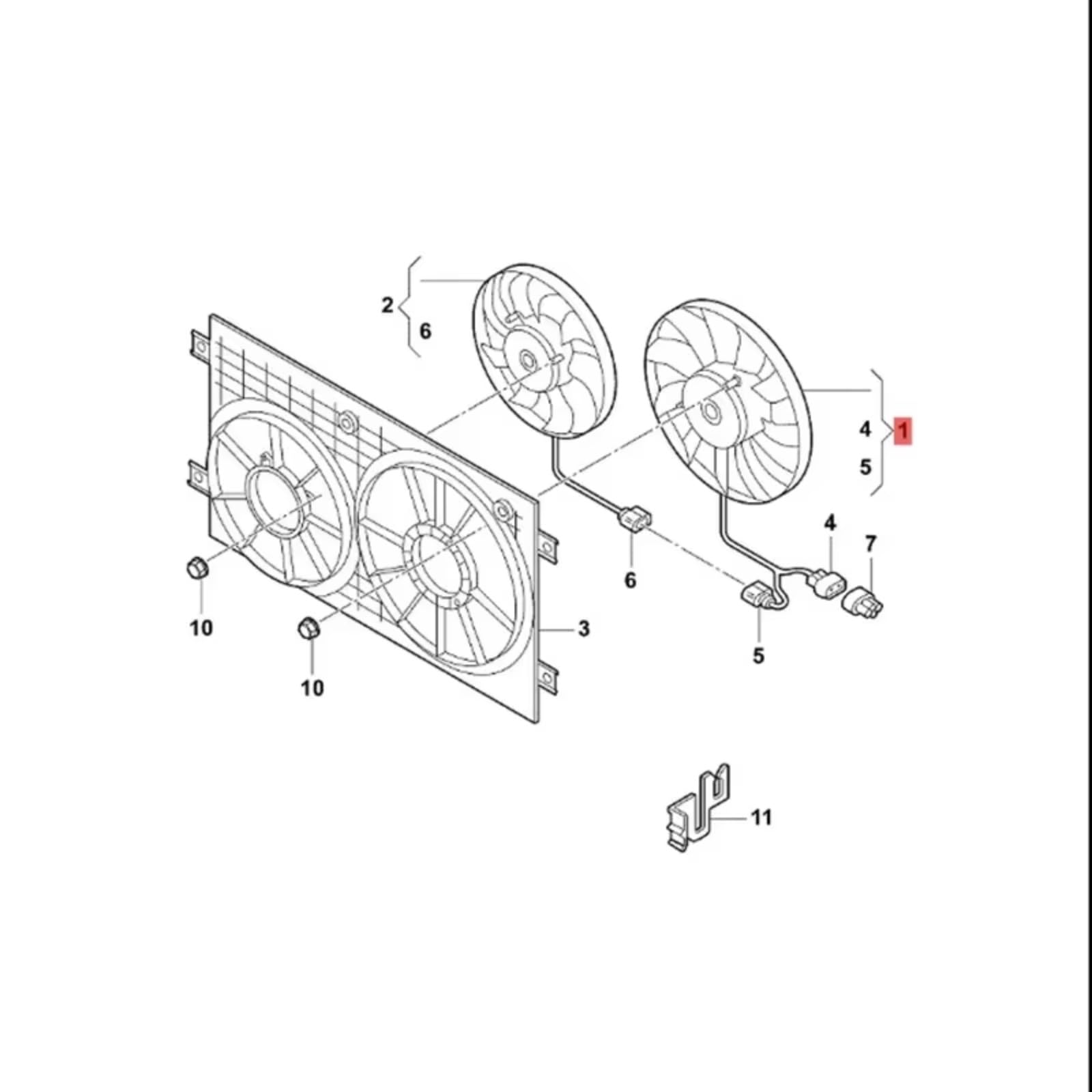Gruppo Ventola Di Raffreddamento Del Radiatore Motore OEM 3C0959455F Compatibile Con Seat Per Leon 1P 2006-2013 Per Toledo 2005 2006 2007 2008 2009 Ventola Radiatore Kit