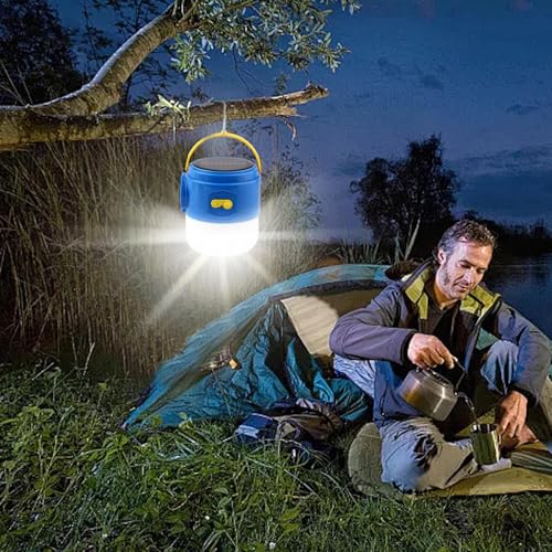 Lanterne de randonnée étanche et solaire à luminosité variable via USB - 3