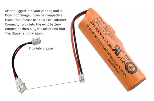 Wirelessfinest Battery Replacement For Wahl Magic Clip Clipper Hair Cordless Designer Senior Sterling-4 Beretto Super Taper Part 93837-Oo1 + Tool Repair Fix Dead Power Issue #TOP4