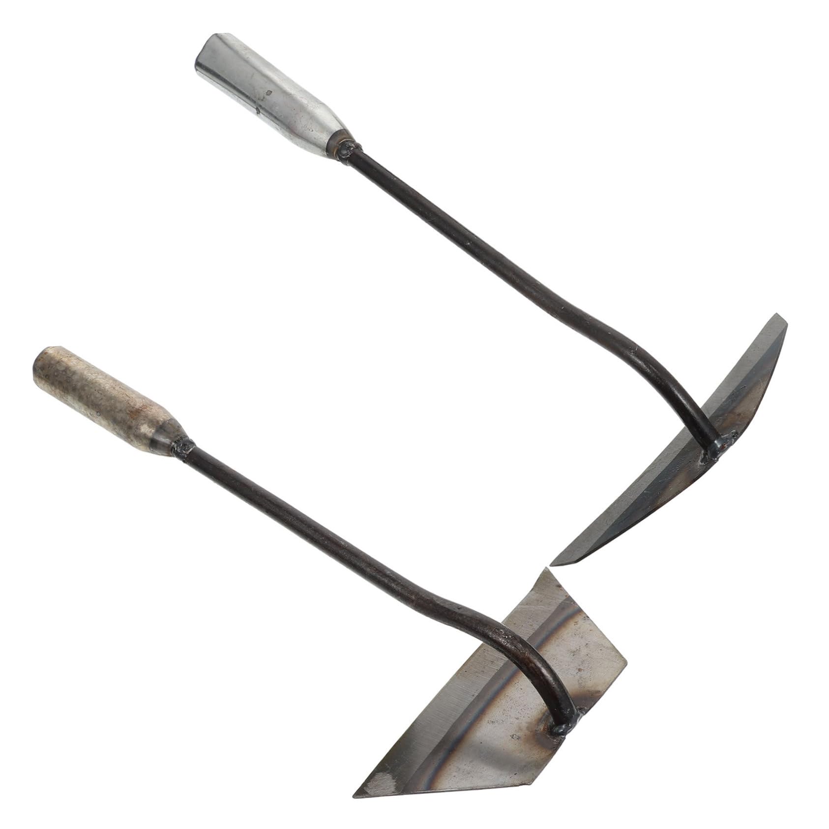 JOINPAYA 2Pcs Durable Hand Hoes for Weeding and Gardening Ergonomic Lightweight Gardening Tools for Wasteland Reclamation and Raking Comfortable Grip for Easy Operation