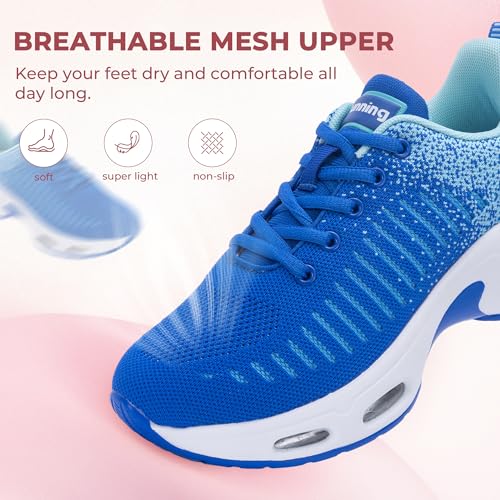 Image of Womens Slip On Tennis Sneakers Walking Running Shoes Easy to Wear