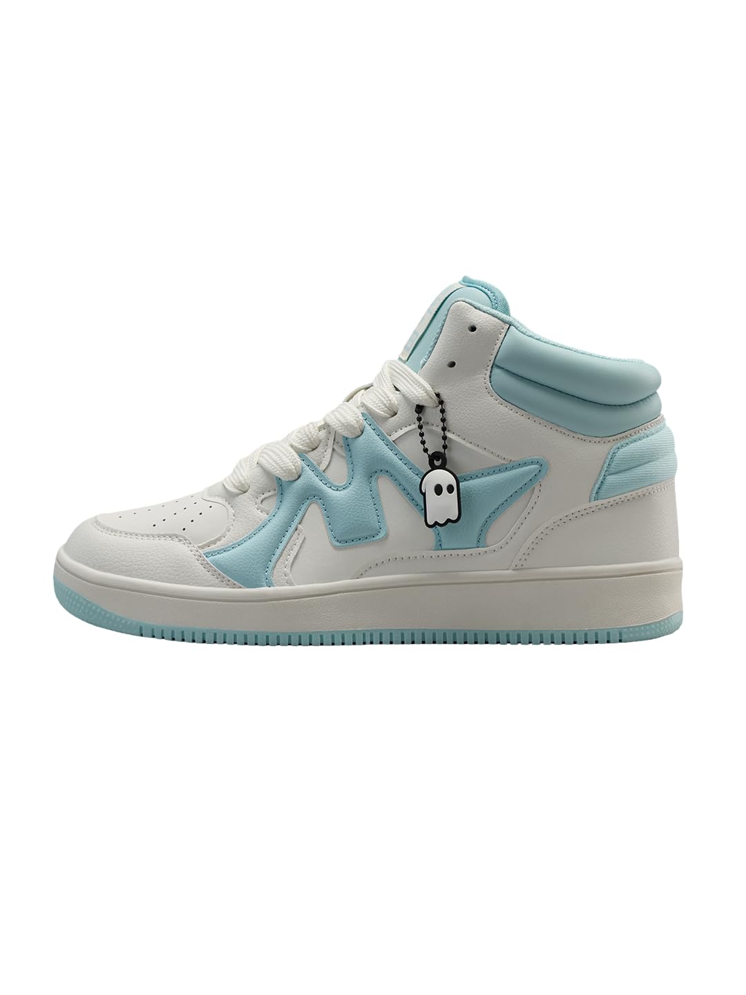 UBZ Ascend: Women and Girls High Top Sneakers | Colourblocked Trainer with Durable PU Upper, Thick Rubber Sole & Padded Collar-image-19