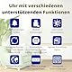 OER - Demenzuhr XXL - Digitaler Kalender und Seniorenuhr - Digitale und analoge Anzeige - Kalenderuhr für Demenz - Schreiben eigenen Alarme - (10 Zoll, Schwarz)
