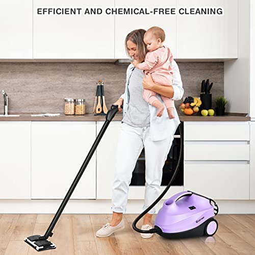 image for COSTWAY 2000W Multipurpose Steam Cleaner with 19 Accessories, Househol