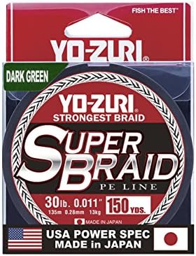 Yo-Zuri Super Braid 150 Yard Spool Dark Green 30LB
