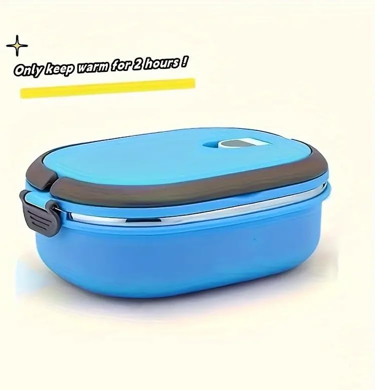 Miniatura 8 de Lonchera - Contenedor térmico de comida de acero inoxidable con tapa, almacenamiento de alimentos a prueba de fugas, cajas Bento portátiles para