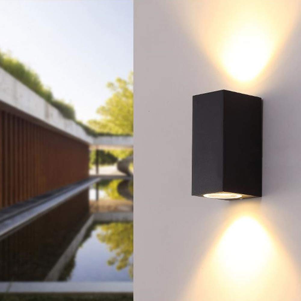 Nowoczesna lampa ścienna LED do użytku na zewnątrz, 6 W, aluminiowa, wodoodporna IP65, oświetlenie wewnętrzne, oświetlenie do przedpokoju, drzwi, ciepła biel, 3000 K