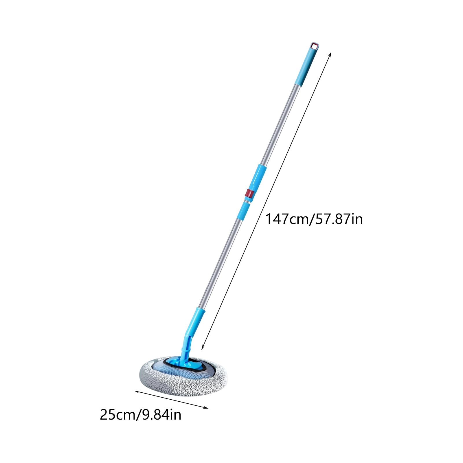Outil de lavage de voiture extensible avec poignée incurvée pour une grande portée, nettoyage facile à utiliser, tête de réglage, poils doux pour le lavage de voiture, poils doux, manche