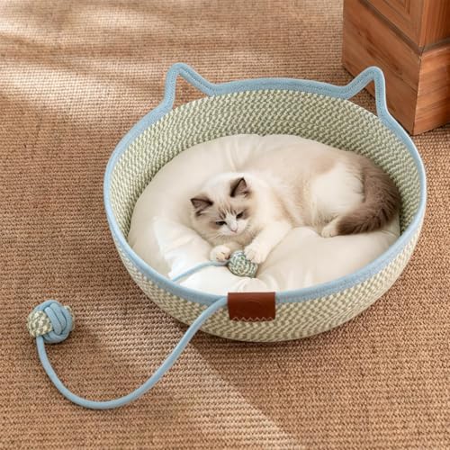 Camas para gatos antipánico de algodón suave que soluciona el estrés del felino en los viajes 4