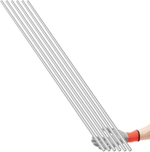 Homaisson Paquete de 6 tubos de aluminio, 14 pulgadas de diámetro exterior x 0.04 pulgadas de pared x 36 pulgadas de largo, tubos rectos de aluminio