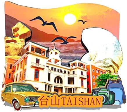 China Taishan Magnet Fridge Magnet Wooden 3D Landmarks Travel Collectible Souvenirs Decoration Handmade -224 image 5