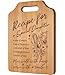 AceThrills Daughter Gifts from Mom, Gifts for Daughter Birthday Gift for Christmas, Mothers Day, Valentines Day - UV Bamboo Cutting Board 12.3"L X 8.7"W X 0.4"Th (Recipe for Daughter)