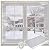 Window Insulation Kit for 5 Windows of 3' x 5' - Indoor Window Plastic for Winterizing, 63×236 in Tear Resistant Shrink Winter Window Cover with Double-Side Tape to Keep Cold Out