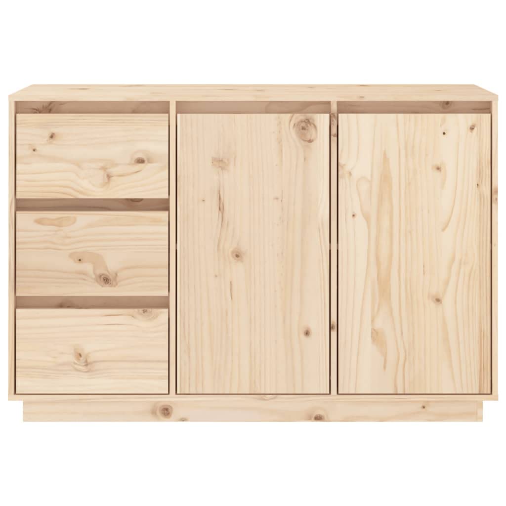 vidaXL Buffet Armoire de Rangement Organisateur de Maison Armoire de Salon Meuble de Salle de Séjour Intérieur 111x34x75 cm Bois Massif de Pin