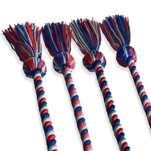Image of Endea Graduation Double Honor Cord Three-Color (Royal Blue /Red /Silver)