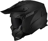 Capacete Norisk Darth II Monocolor Preto Fosco