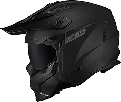 Capacete Norisk Darth II Monocolor Preto Fosco