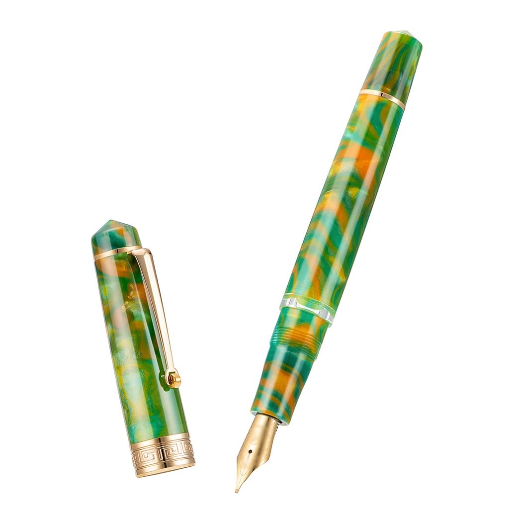Stylo plume avec stylo plume et clip Vert