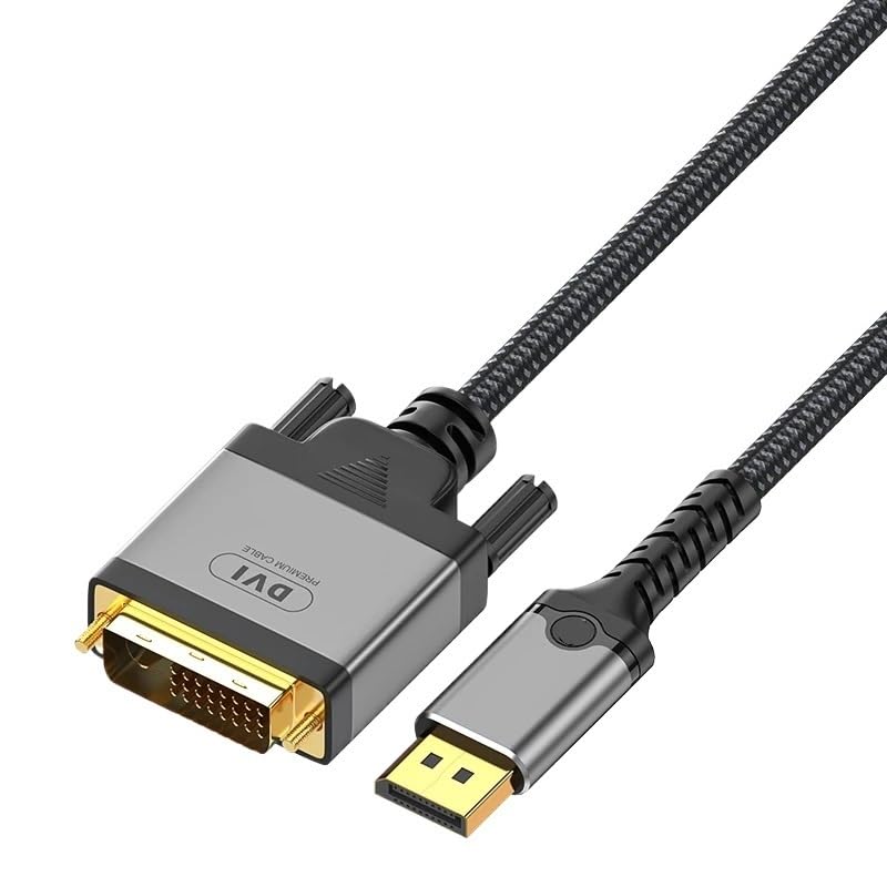 4K DP to DVI 24+1 Cable Adapter DP to DVI Converter Cable for Projector DisplayPort Video Cable 2m